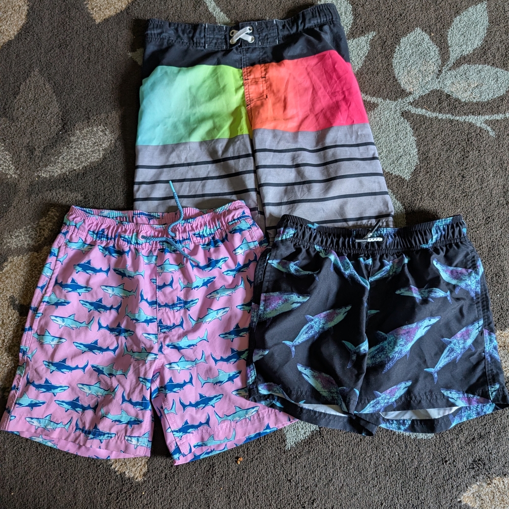 Colorful Kids Swim Shorts Set Youth Large